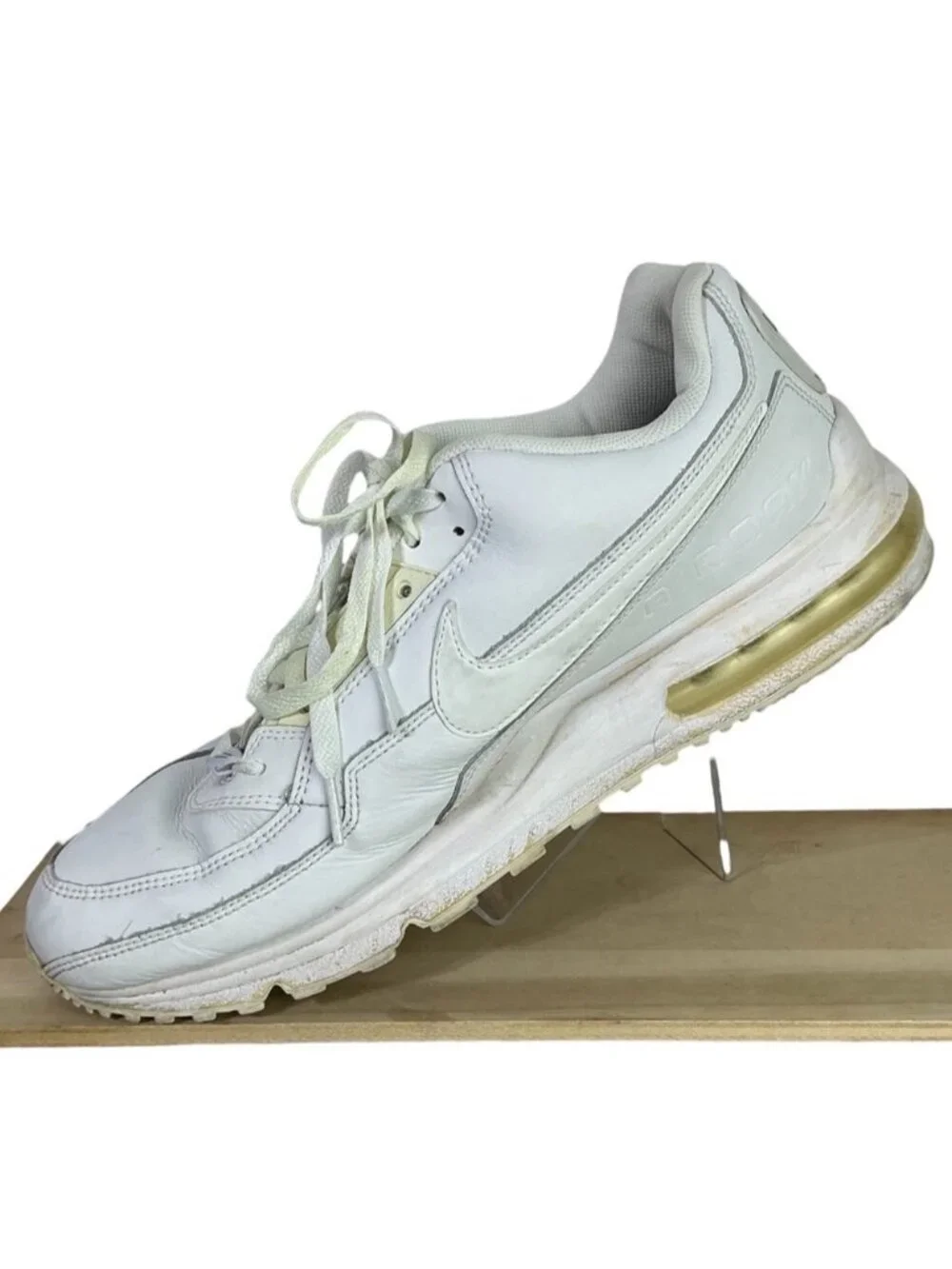 Nike Air Max Running Shoes White 316376-111 Low Top Lace Up Sneakers Men's US 12